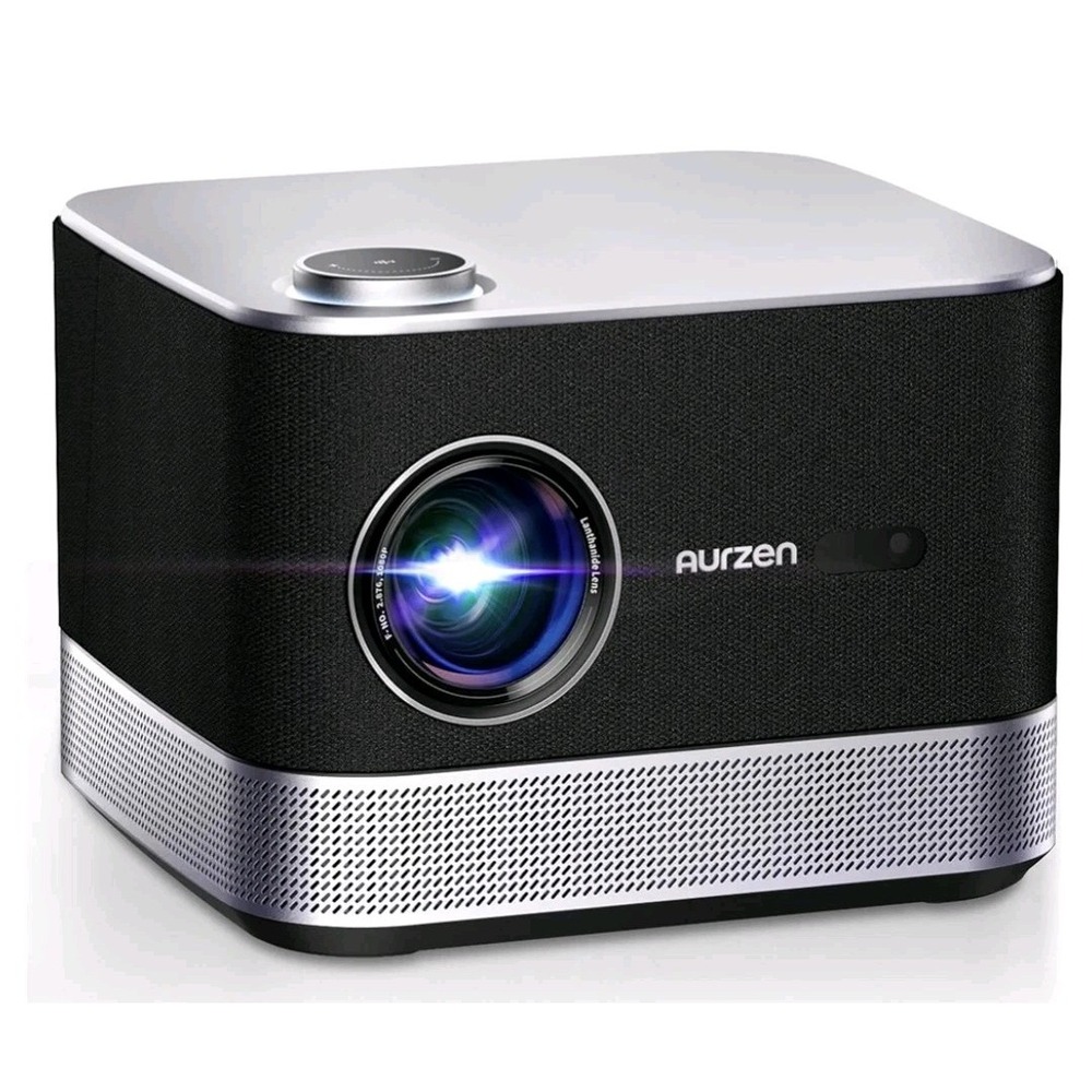 BOOM 3 3-In-1 Smart Projector with 120" Portable Projector Screen, Surrounding S
